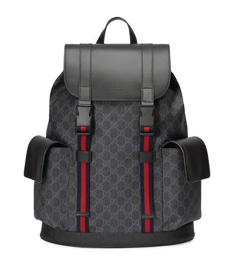 black Gucci backpack men's